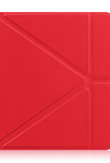 NoXx Hoes Geschikt voor Kobo Sage Hoesje Bookcase Cover Book Case Hoes Sleepcover - Rood