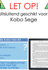 NoXx Hoes Geschikt voor Kobo Sage Hoesje Bookcase Cover Book Case Hoes Sleepcover - Don't Touch Me