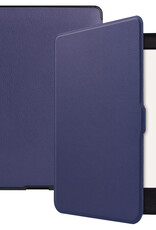 BASEY. Hoes Geschikt voor Kobo Nia Hoesje Bookcase Cover Hoes - Hoesje Geschikt voor Kobo Nia Hoes Cover Case - Donkerblauw