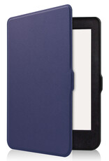 BASEY. Hoes Geschikt voor Kobo Nia Hoesje Bookcase Cover Hoes - Hoesje Geschikt voor Kobo Nia Hoes Cover Case - Donkerblauw