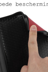 BASEY. Hoes Geschikt voor Kobo Nia Hoesje Bookcase Cover Hoes - Hoesje Geschikt voor Kobo Nia Hoes Cover Case - Donkerrood