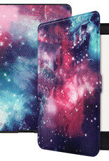BASEY. Hoes Geschikt voor Kobo Nia Hoesje Bookcase Cover Hoes - Hoesje Geschikt voor Kobo Nia Hoes Cover Case - Galaxy