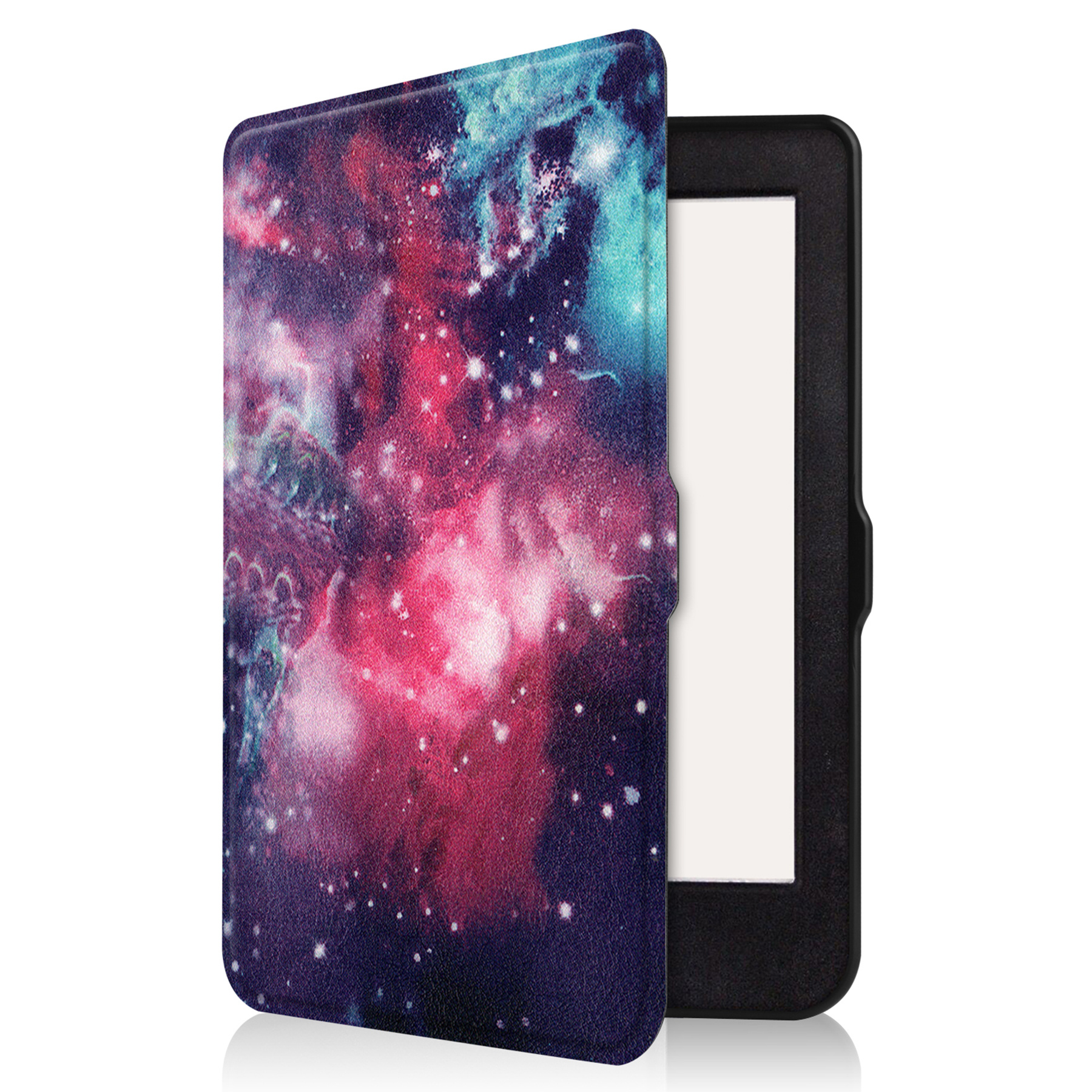 BASEY. Hoes Geschikt voor Kobo Nia Hoesje Bookcase Cover Hoes - Hoesje Geschikt voor Kobo Nia Hoes Cover Case - Galaxy