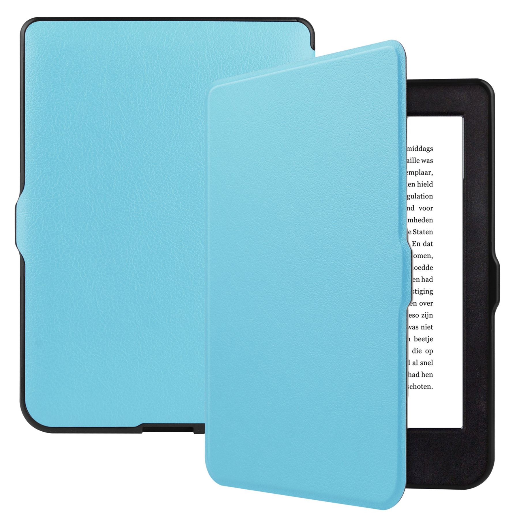 BASEY. Hoes Geschikt voor Kobo Nia Hoesje Bookcase Cover Hoes - Hoesje Geschikt voor Kobo Nia Hoes Cover Case - Lichtblauw