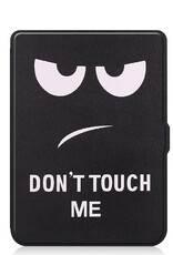 BASEY. Hoes Geschikt voor Kobo Nia Hoesje Bookcase Cover Hoes - Hoesje Geschikt voor Kobo Nia Hoes Cover Case - Don't Touch Me