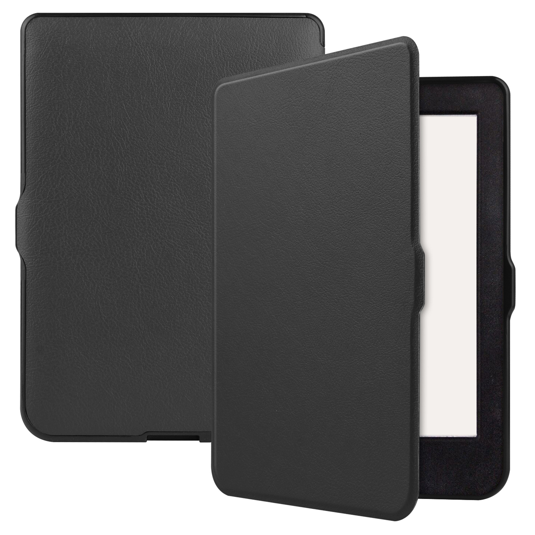 BASEY. Hoes Geschikt voor Kobo Nia Hoesje Bookcase Cover Hoes - Hoesje Geschikt voor Kobo Nia Hoes Cover Case - Zwart