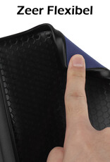 NoXx Hoes Geschikt voor Kobo Nia Hoesje Bookcase Cover Book Case Hoes Sleepcover - Donkerblauw