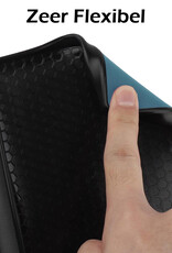 NoXx Hoes Geschikt voor Kobo Nia Hoesje Bookcase Cover Book Case Hoes Sleepcover - Donkergroen