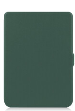 NoXx Hoes Geschikt voor Kobo Nia Hoesje Bookcase Cover Book Case Hoes Sleepcover - Donkergroen