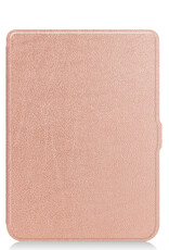NoXx Hoes Geschikt voor Kobo Nia Hoesje Bookcase Cover Book Case Hoes Sleepcover - Rosé Goud