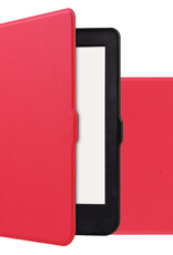 NoXx Hoes Geschikt voor Kobo Nia Hoesje Bookcase Cover Book Case Hoes Sleepcover - Rood