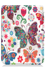 Nomfy Hoesje Geschikt voor Kobo Nia Hoes Book Case - Hoes Geschikt voor Kobo Nia Hoesje Book Cover - Vlinders