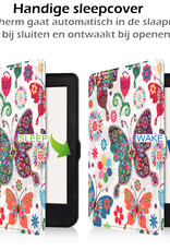 Nomfy Hoesje Geschikt voor Kobo Nia Hoes Book Case - Hoes Geschikt voor Kobo Nia Hoesje Book Cover - Vlinders