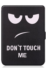 Nomfy Hoesje Geschikt voor Kobo Nia Hoes Book Case - Hoes Geschikt voor Kobo Nia Hoesje Book Cover - Don't Touch Me