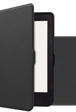 NoXx Hoes Geschikt voor Kobo Nia Hoesje Bookcase Cover Book Case Hoes Sleepcover - Zwart