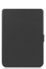 NoXx Hoes Geschikt voor Kobo Nia Hoesje Bookcase Cover Book Case Hoes Sleepcover - Zwart