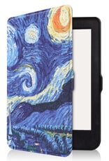 Nomfy Hoesje Geschikt voor Kobo Nia Hoes Book Case - Hoes Geschikt voor Kobo Nia Hoesje Book Cover - Sterrenhemel
