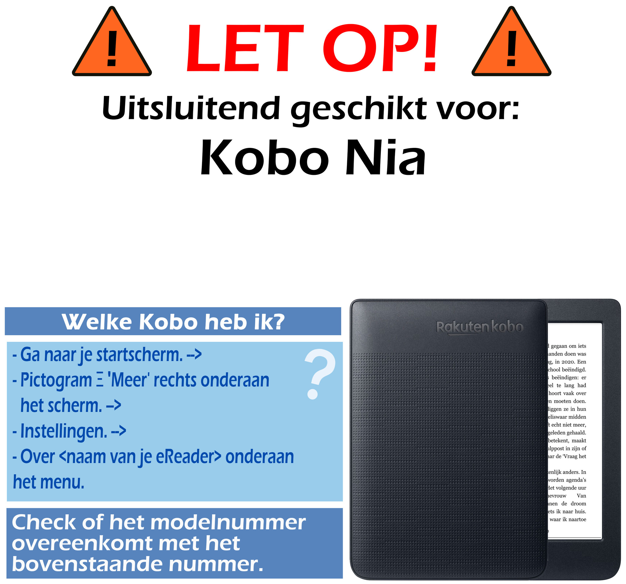 Nomfy Hoesje Geschikt voor Kobo Nia Hoes Book Case - Hoes Geschikt voor Kobo Nia Hoesje Book Cover - Rosé Goud