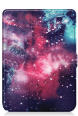 Nomfy Hoesje Geschikt voor Kobo Nia Hoes Book Case - Hoes Geschikt voor Kobo Nia Hoesje Book Cover - Galaxy