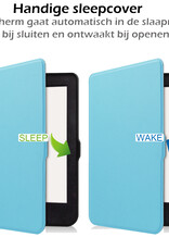Nomfy Hoesje Geschikt voor Kobo Nia Hoes Book Case - Hoes Geschikt voor Kobo Nia Hoesje Book Cover - Lichtblauw