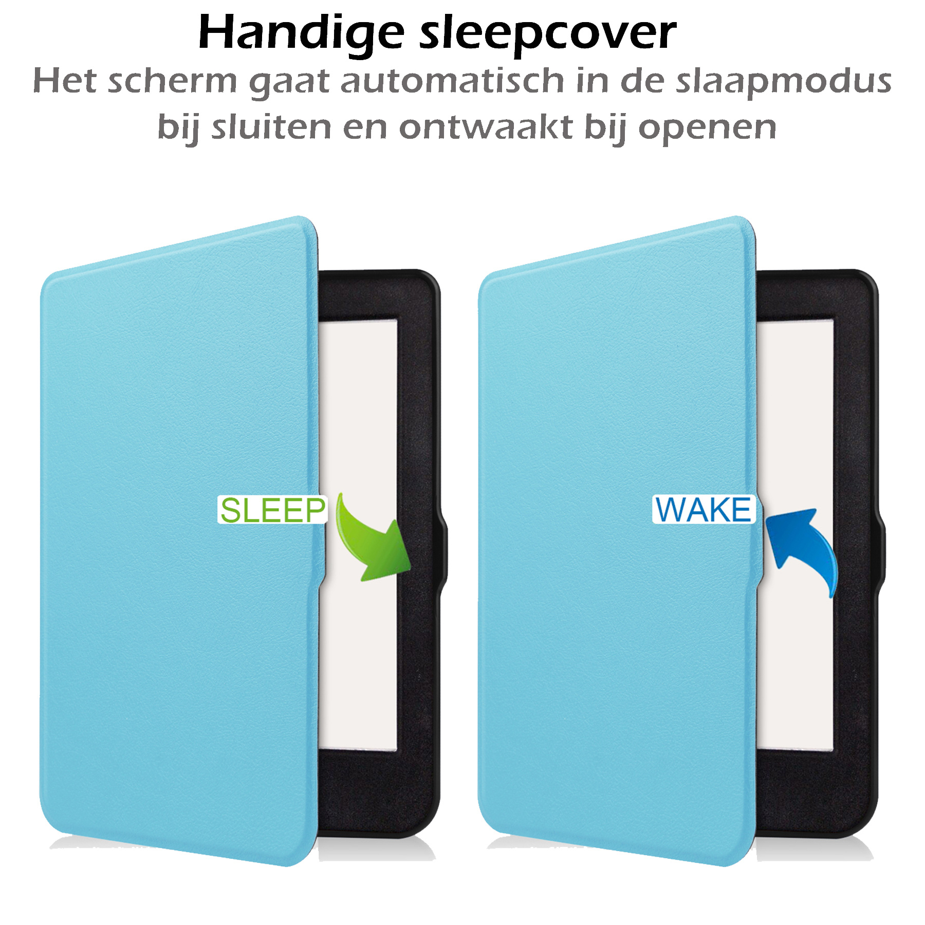 Nomfy Hoesje Geschikt voor Kobo Nia Hoes Book Case - Hoes Geschikt voor Kobo Nia Hoesje Book Cover - Lichtblauw