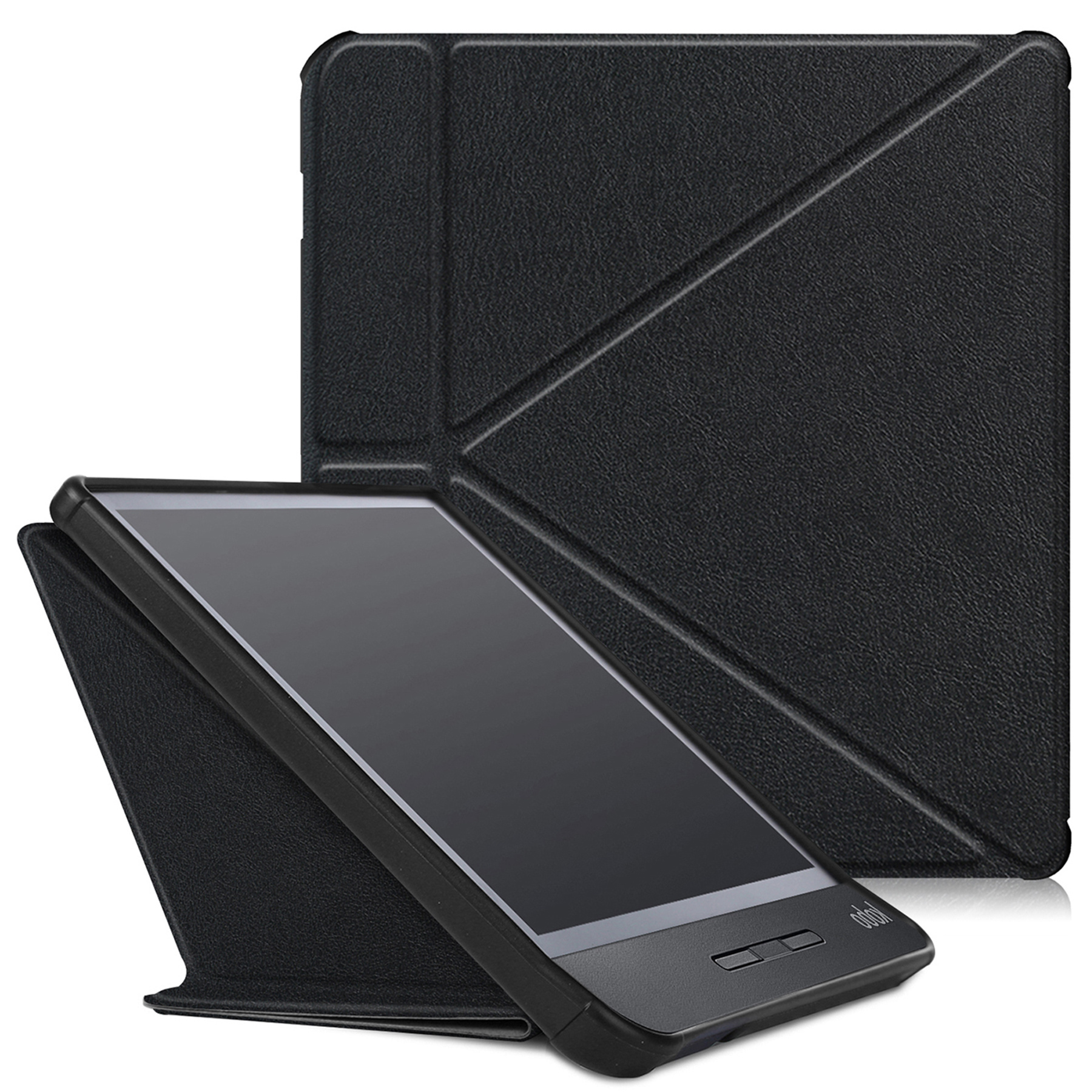 BASEY. Hoes Geschikt voor Kobo Libra H2O Hoesje Bookcase Cover Hoes - Hoesje Geschikt voor Kobo Libra H2O Hoes Cover Case - Zwart