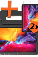 Nomfy Nomfy iPad Pro 11 inch (2020) Kinderhoes Met 2x Screenprotector - Zwart