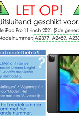 NoXx NoXx iPad Pro 11 inch (2021) Kinderhoes Met 2x Screenprotector - Lichtblauw