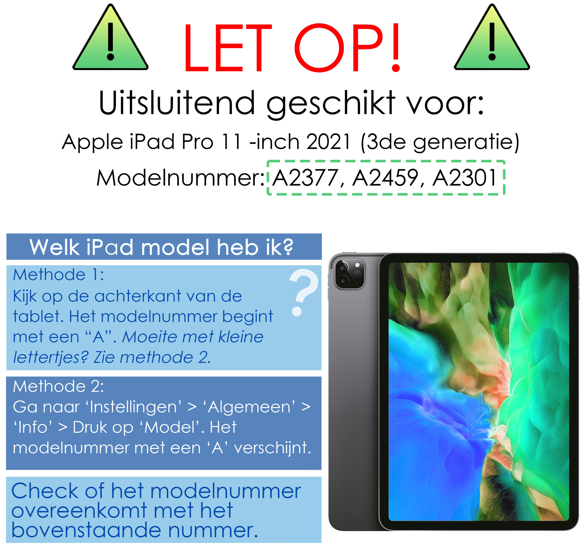 NoXx NoXx iPad Pro 11 inch (2021) Kinderhoes Met 2x Screenprotector - Paars
