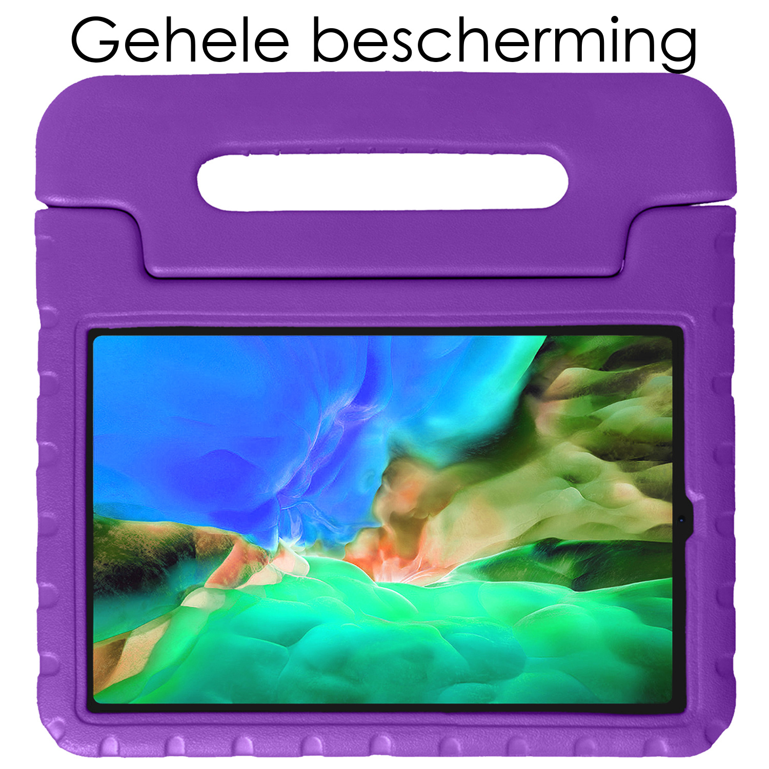 NoXx NoXx iPad Pro 11 inch (2021) Kinderhoes Met 2x Screenprotector - Paars