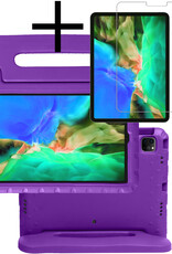 NoXx NoXx iPad Pro 11 inch (2022) Kinderhoes Met Screenprotector - Paars