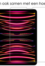 NoXx NoXx iPad Pro 11 inch (2022) Hoesje Met Screenprotector - Donkerroze