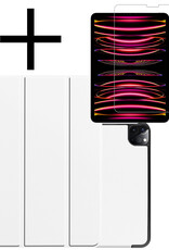 NoXx NoXx iPad Pro 11 inch (2022) Hoesje Met Screenprotector - Wit
