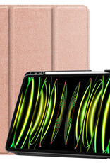 Nomfy Nomfy iPad Pro 11 inch (2021) Hoesje Met Apple Pencilhouder En Screenprotector - Rose Goud