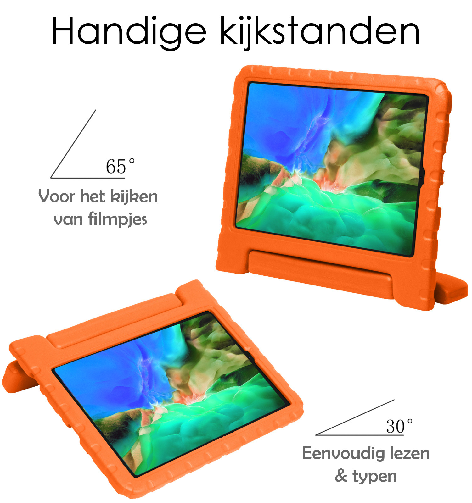 NoXx NoXx iPad Pro 11 inch (2020) Kinderhoes Met Screenprotector - Oranje