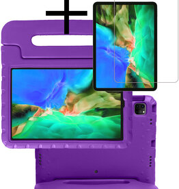 NoXx NoXx iPad Pro 11 inch (2020) Kinderhoes Met Screenprotector - Paars