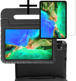 NoXx NoXx iPad Pro 11 inch (2020) Kinderhoes Met Screenprotector - Zwart