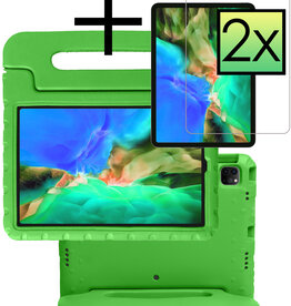 NoXx NoXx iPad Pro 11 inch (2020) Kinderhoes Met 2x Screenprotector - Groen