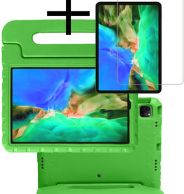 NoXx NoXx iPad Pro 11 inch (2021) Kinderhoes Met Screenprotector - Groen