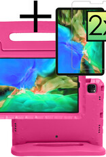 NoXx NoXx iPad Pro 11 inch (2022) Kinderhoes Met 2x Screenprotector - Roze