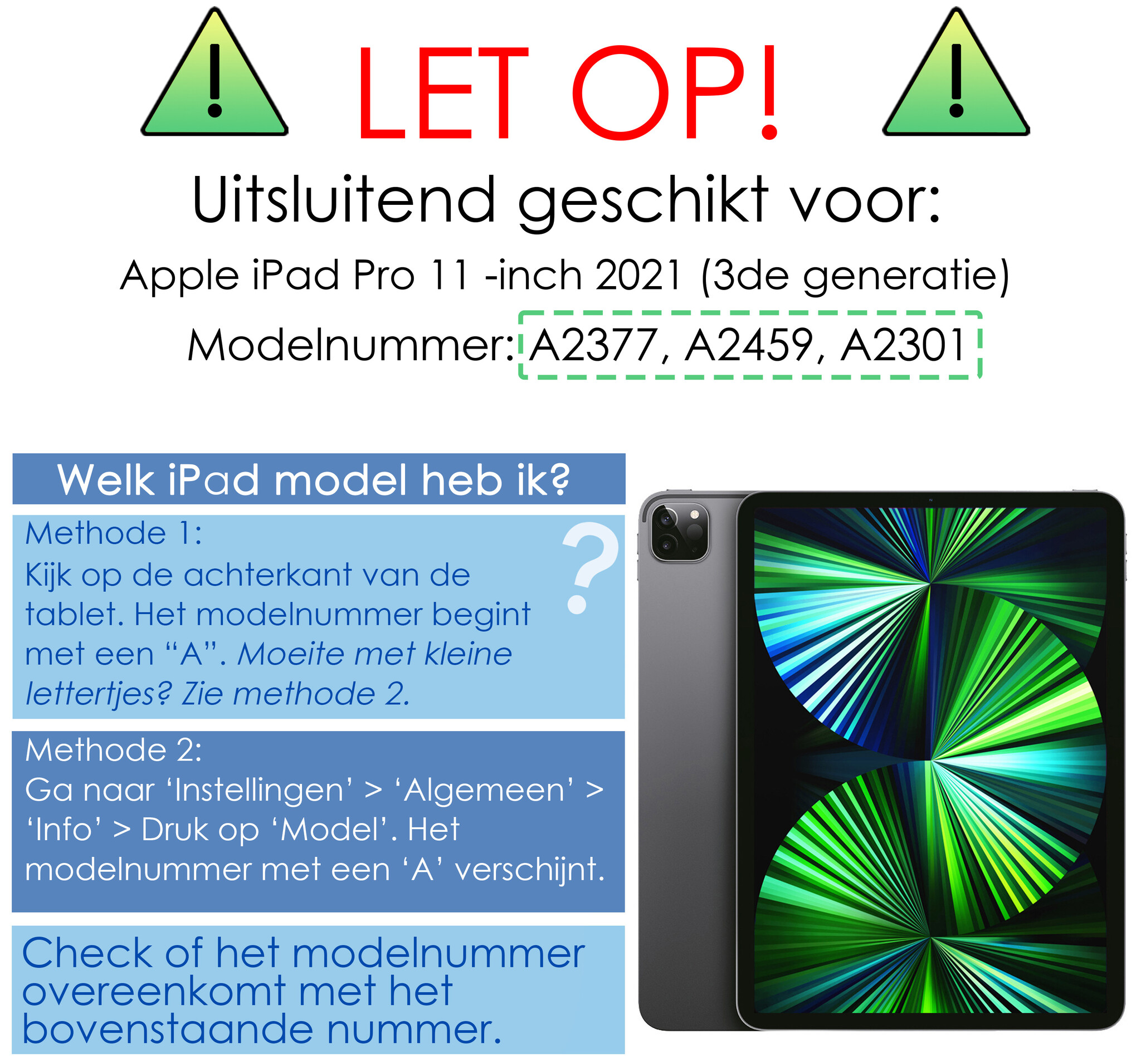 NoXx NoXx iPad Pro 11 inch (2021) Hoesje Met Apple Pencilhouder - Zwart