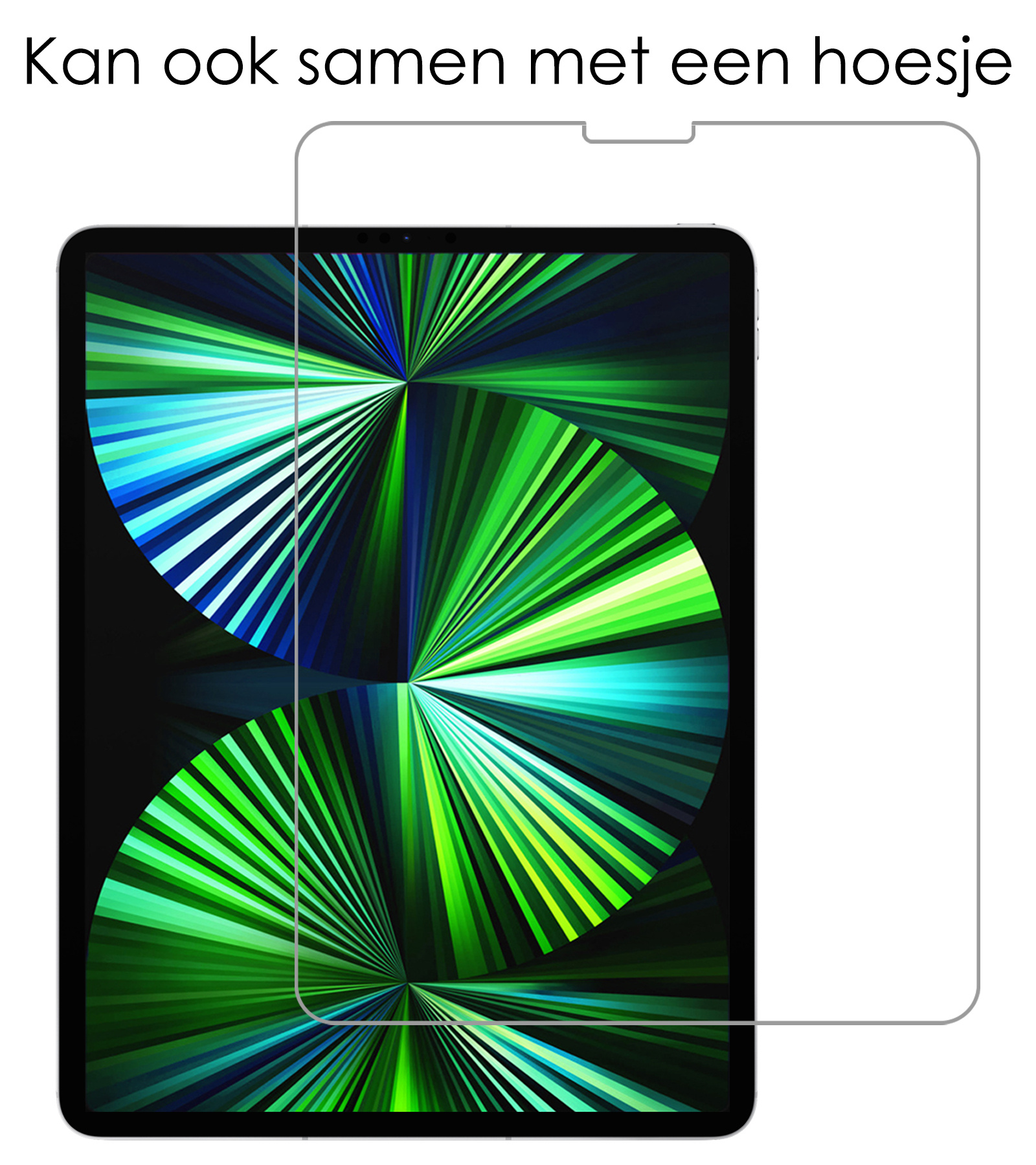 NoXx NoXx iPad Pro 11 inch (2021) Hoesje Met Apple Pencilhouder En Screenprotector - Grijs