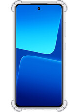 BASEY. Hoes Geschikt voor Xiaomi 13 Hoesje Shock Proof Case Hoes Siliconen - Hoesje Geschikt voor Xiaomi 13 Hoes Cover Shockproof - Transparant