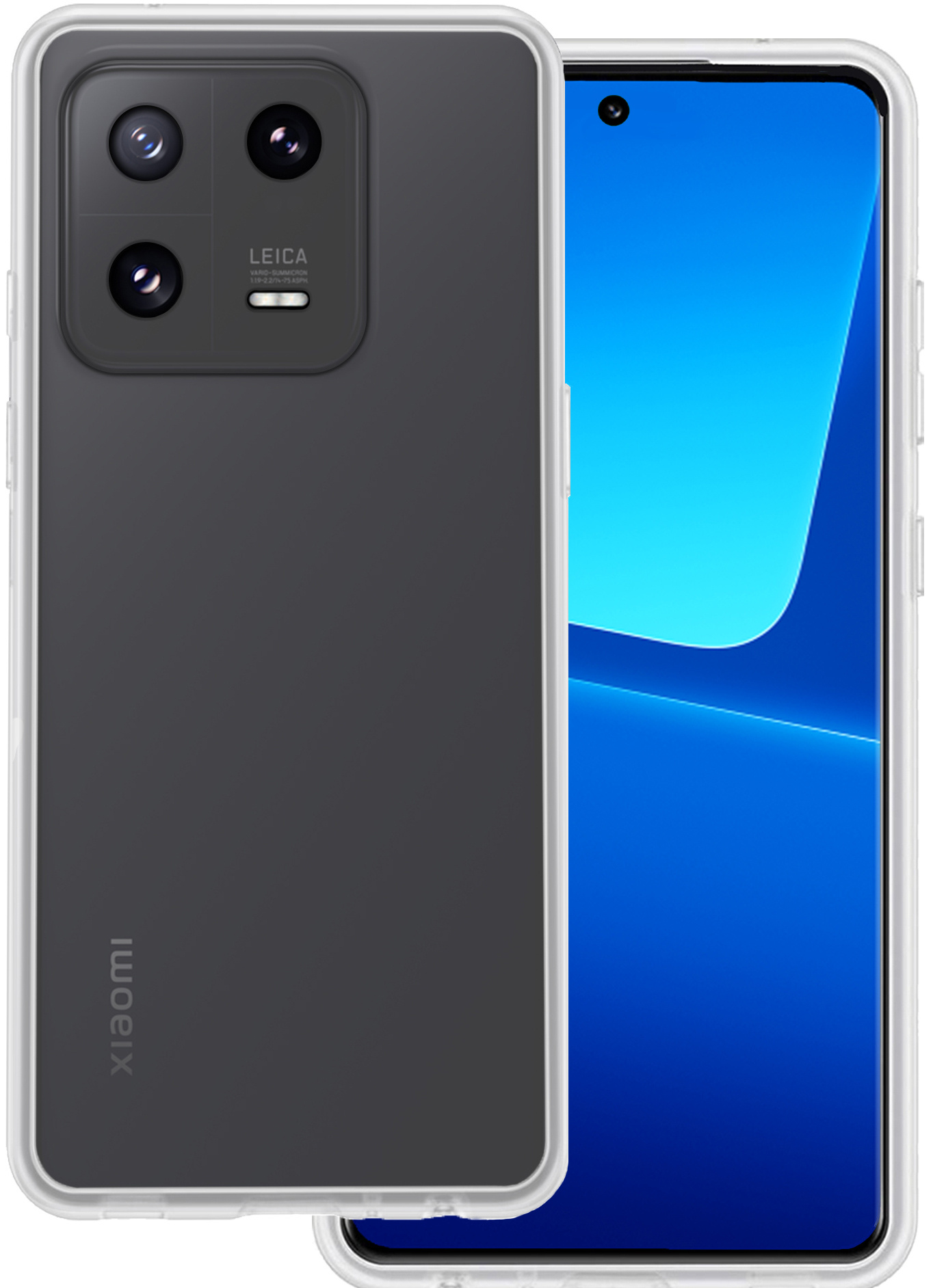 BASEY. Hoes Geschikt voor Xiaomi 13 Hoesje Siliconen Back Cover Case - Hoesje Geschikt voor Xiaomi 13 Hoes Cover Hoesje - Transparant