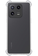NoXx Hoes Geschikt voor Xiaomi 13 Hoesje Siliconen Cover Shock Proof Back Case Shockproof Hoes - Transparant - 2x