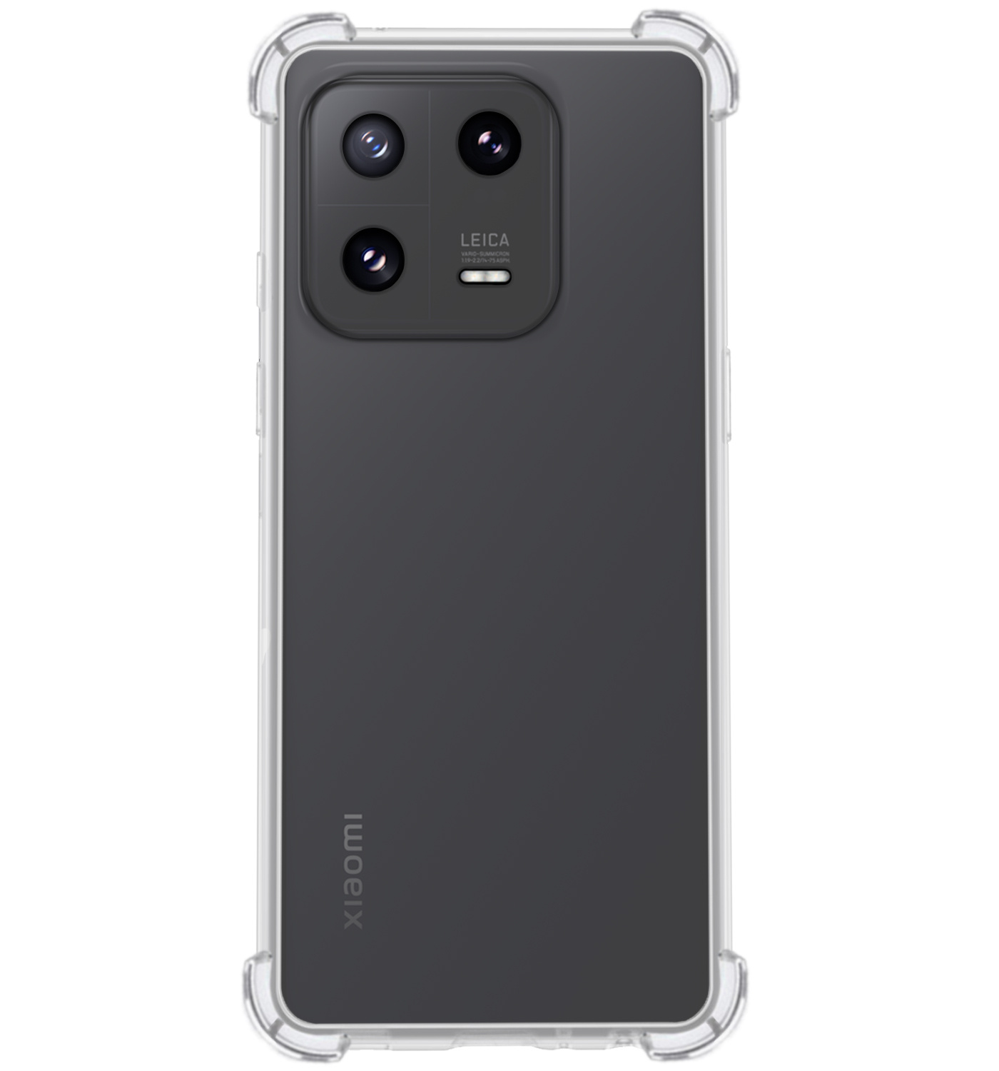 NoXx Hoes Geschikt voor Xiaomi 13 Hoesje Siliconen Cover Shock Proof Back Case Shockproof Hoes - Transparant - 2x