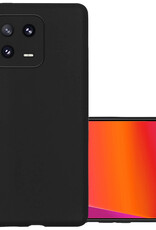 NoXx Hoes Geschikt voor Xiaomi 13 Hoesje Cover Siliconen Back Case Hoes - Zwart