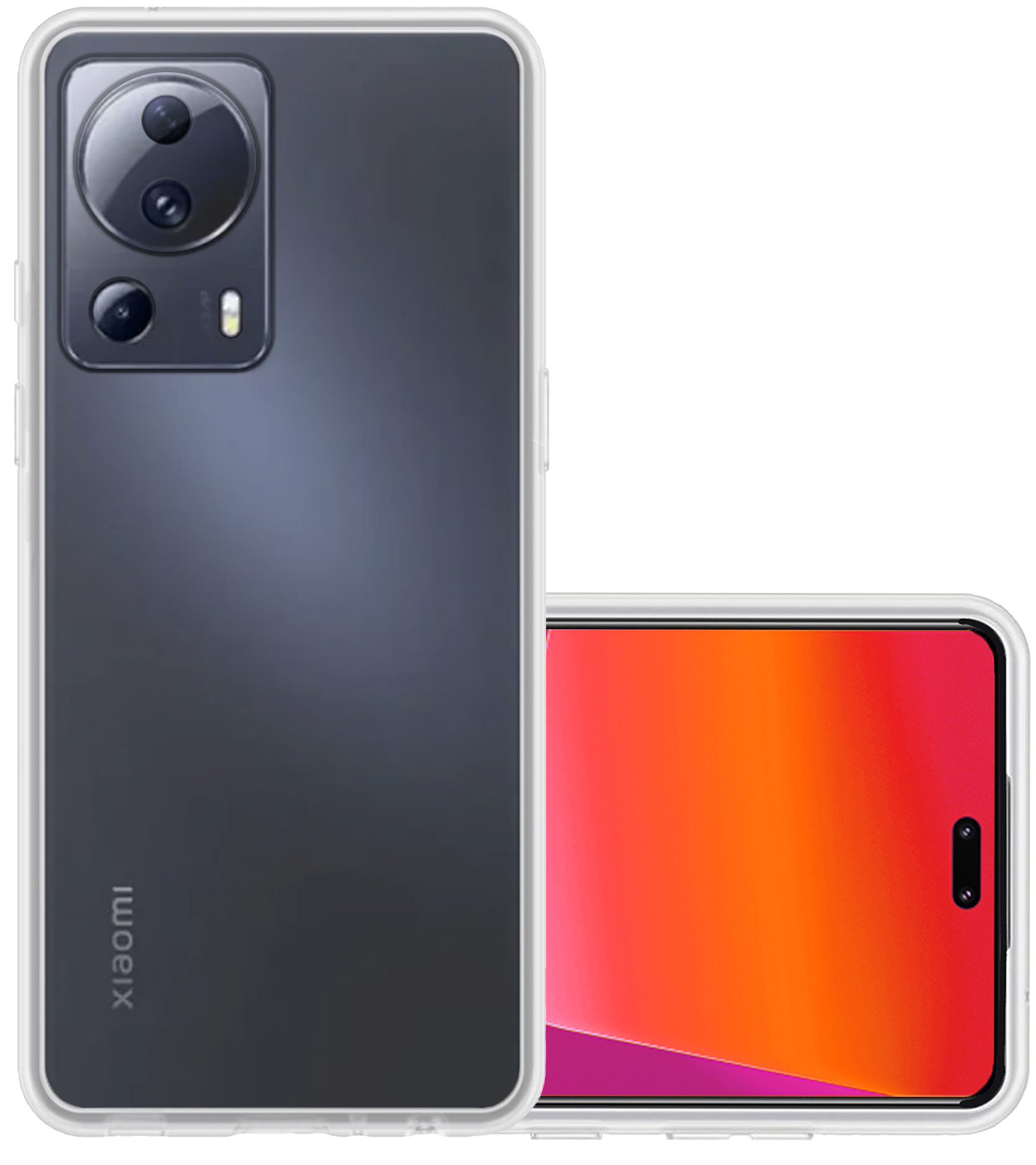 NoXx Hoes Geschikt voor Xiaomi 13 Lite Hoesje Cover Siliconen Back Case Hoes - Transparant