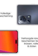 NoXx Hoes Geschikt voor Xiaomi 13 Lite Hoesje Cover Siliconen Back Case Hoes - Transparant