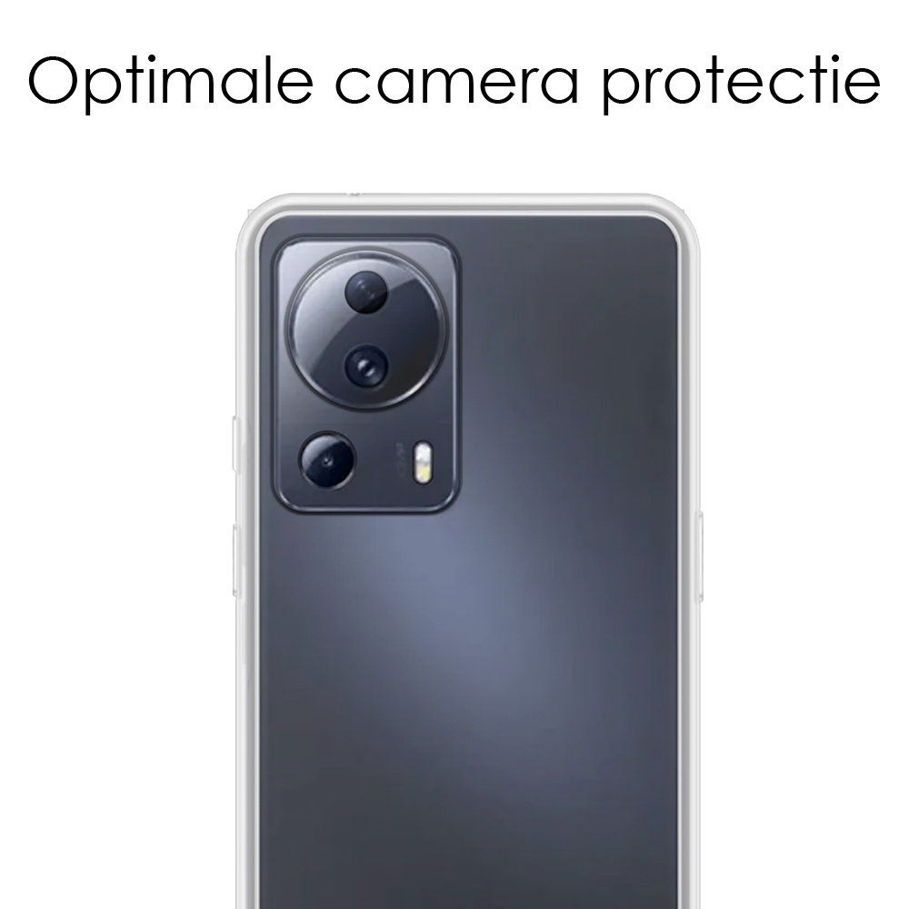 NoXx Hoes Geschikt voor Xiaomi 13 Lite Hoesje Cover Siliconen Back Case Hoes - Transparant